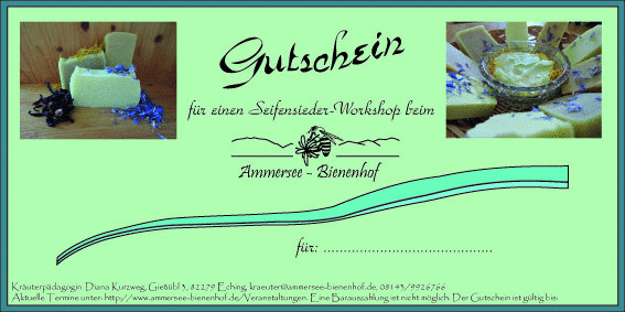 Gutschein Seifensieder-Workshop